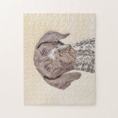ドイツ短剣絵画ポインタ – Dog Art ジグソーパズル (縦)