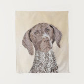 ドイツ短剣絵画ポインタ – Dog Art タペストリー (正面)