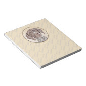 ドイツ短剣絵画ポインタ – Dog Art ノートパッド (アングル)