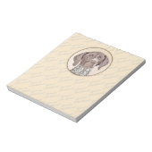 ドイツ短剣絵画ポインタ – Dog Art ノートパッド (回転)