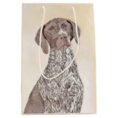 ドイツ短剣絵画ポインタ – Dog Art ミディアムペーパーバッグ (正面)