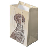 ドイツ短剣絵画ポインタ – Dog Art ミディアムペーパーバッグ (正面アングル)