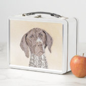 ドイツ短剣絵画ポインタ – Dog Art メタルランチボックス (インサイチュ)