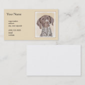 ドイツ短剣絵画ポインタ – Dog Art 名刺 (正面/裏面)
