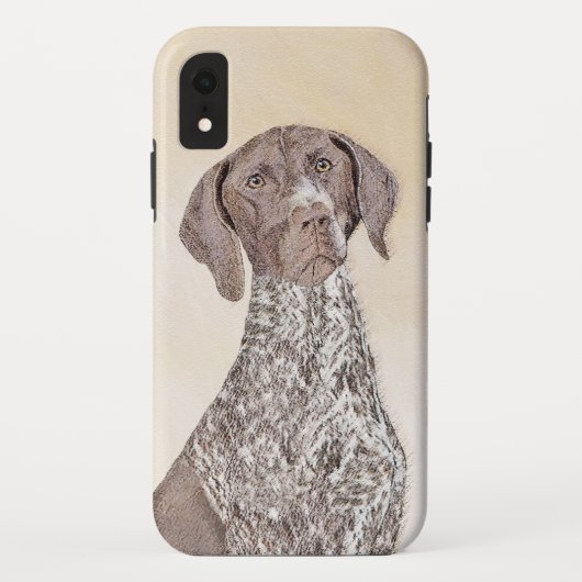 ドイツ短剣絵画ポインタ – Dog Art Case-Mate iPhoneケース (裏面)