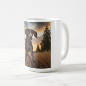 ドイツ短干しポインターコーエレガントヒーマグ コーヒーマグカップ (正面右)