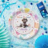 ドイツ短干しポインタ水カラー紙プレート ペーパープレート (パーティー)