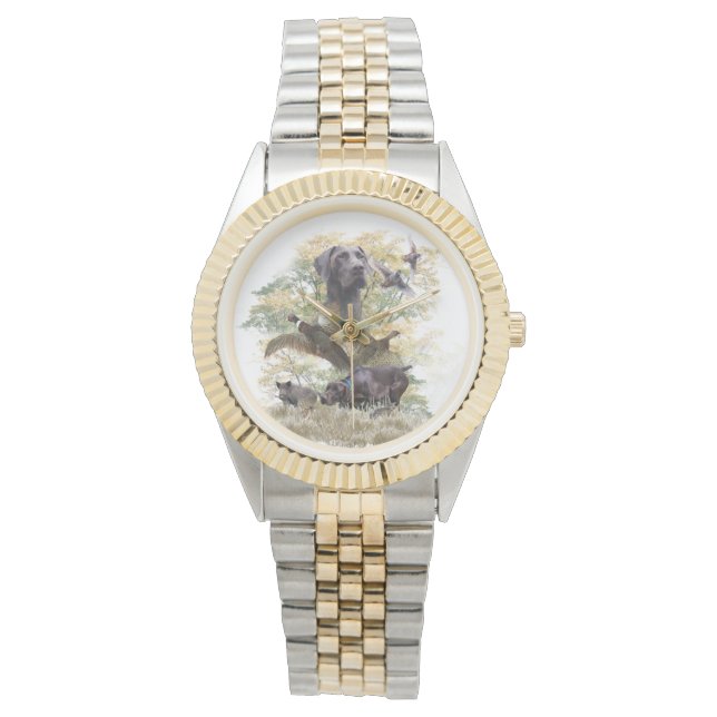 ドイツ短焦点ポインター(GSP)ウォッチ 腕時計 (正面)