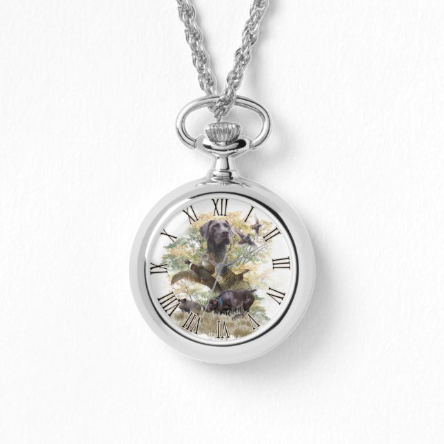 ドイツ短焦点ポインター(GSP)ウォッチ 腕時計 (正面)