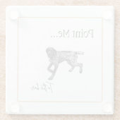 ドイツ短照式ポインターコースター ガラスコースター (裏面)