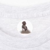 ドイツ短編ポインタの子犬タペストリーのポスターb ラベル (貼付)