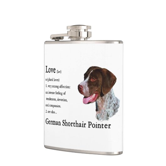 ドイツ短編ポインタの愛 フラスク (左)