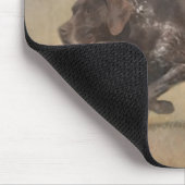 ドイツ短編ポインタータペストリアポスターアクリル マウスパッド (コーナー)