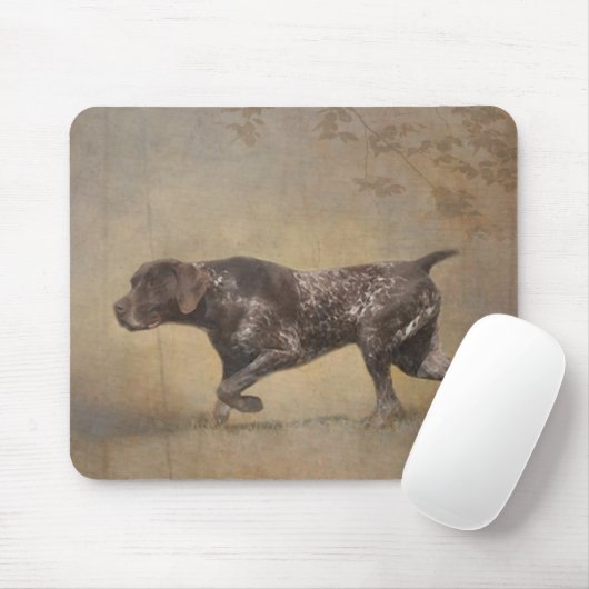 ドイツ短編ポインタータペストリアポスターアクリル マウスパッド (マウス)