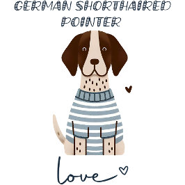 ドイツ短編ポインタ愛 Tシャツ