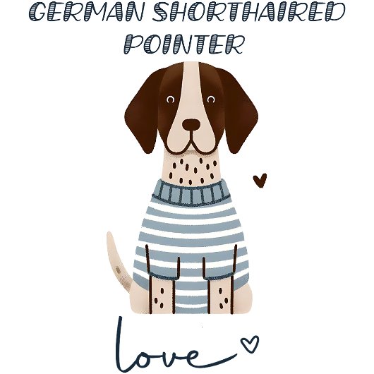 ドイツ短編ポインタ愛 Tシャツ