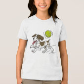 ドイツ短編ポインタ漫画 トライブレンドＴシャツ (正面)
