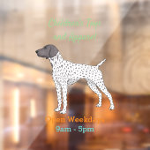 ドイツ短編ポインタ犬の漫画 ウィンドウサイン (シート2)