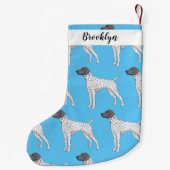 ドイツ短編ポインタ犬の漫画 スモールクリスマスストッキング (裏面)