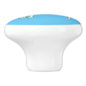 ドイツ短編ポインタ犬の漫画 セラミックノブ (側面)