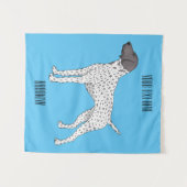 ドイツ短編ポインタ犬の漫画 タペストリー (正面(横))