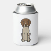 ドイツ短編ポインタ犬の漫画 缶クーラー (缶裏面)