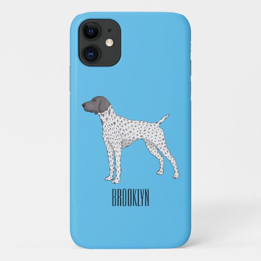 ドイツ短編ポインタ犬の漫画 Case-Mate iPhoneケース (裏面)