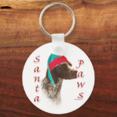 ドイツ短編ポインタSanta Paws キーホルダー (裏面)