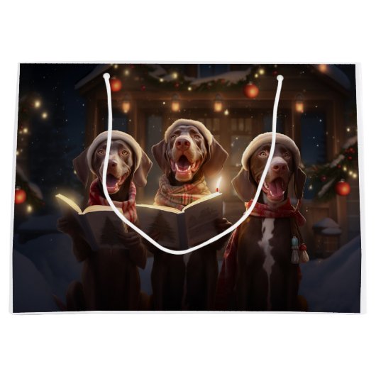 ドイツ短編司会者クリスマス・カロリング ラージペーパーバッグ (正面)