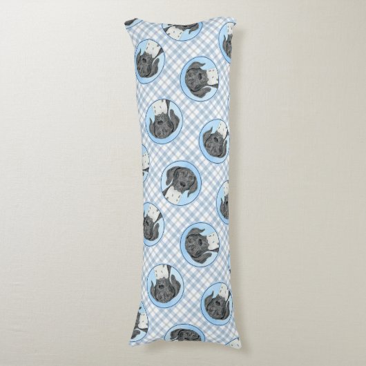 ドイツ短編指絵を描指オリジナル ボディピロー (正面縦)