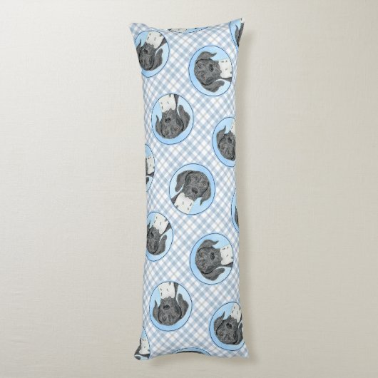 ドイツ短編指絵を描指オリジナル ボディピロー (裏面 (縦))