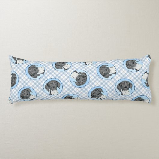 ドイツ短編指絵を描指オリジナル ボディピロー (正面)