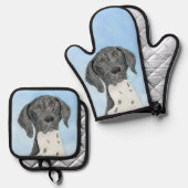 ドイツ短編指絵を描指オリジナル 鍋つかみ&鍋敷きセット (正面/裏面)