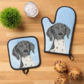 ドイツ短編指絵を描指オリジナル 鍋つかみ&鍋敷きセット (トップダウン)