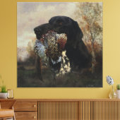 ドイツ短編織物とのキジ狩り キャンバスプリント (インサイチュ (リビング))