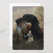 ドイツ短編織物とのキジ狩り 招待状 (正面/裏面)