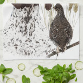 ドイツ短編集ポインター(GSP)ポストカードコーヒー キッチンタオル (折り畳み)