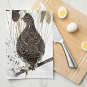 ドイツ短編集ポインター(GSP)ポストカードコーヒー キッチンタオル (四つ折り)