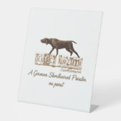 ドイツ短調のポインタ 台座サイン (正面)