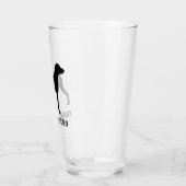 ドイツ短調ポインタードッグシルエットカスタム タンブラーグラス (左)