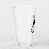 ドイツ短調ポインタードッグシルエットカスタム タンブラーグラス (右)