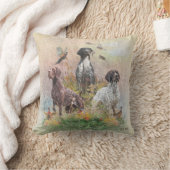 ドイツ短調ポインター(GSP)、狩りキジ クッション (ブランケット)