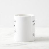 ドイツ短調ポインタ履歴デザイン コーヒーマグカップ (中央)