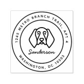 ドイツ短調ポインタ差出人住所スタンプ セルフインキングスタンプ (デザイン)