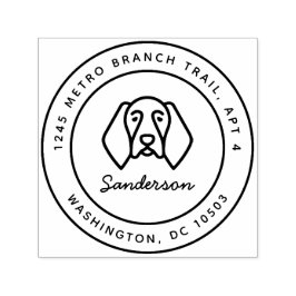 ドイツ短調ポインタ差出人住所スタンプ セルフインキングスタンプ