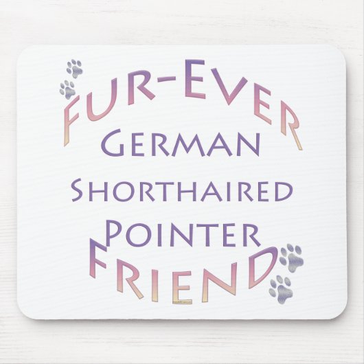ドイツ短調ポインタFurever マウスパッド (正面)