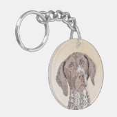 ドイツ短調ポイン絵画ター – Artオリジナル キーホルダー (正面左)