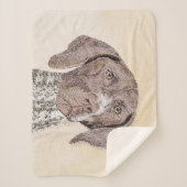 ドイツ短調ポイン絵画ター – Artオリジナル シェルパブランケット (正面)