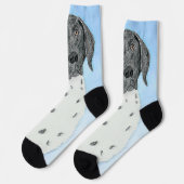 ドイツ短調ポイン絵画ター – Artオリジナル ソックス (左)