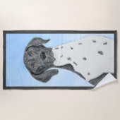 ドイツ短調ポイン絵画ター – Artオリジナル ビーチタオル (正面)